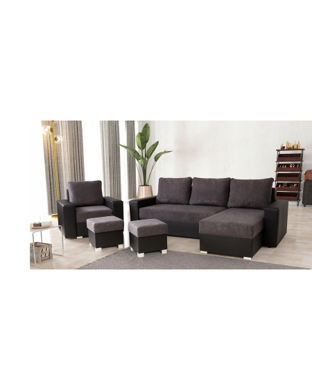 Davo 7-Seater Sofa Set with Bed Function and Storage